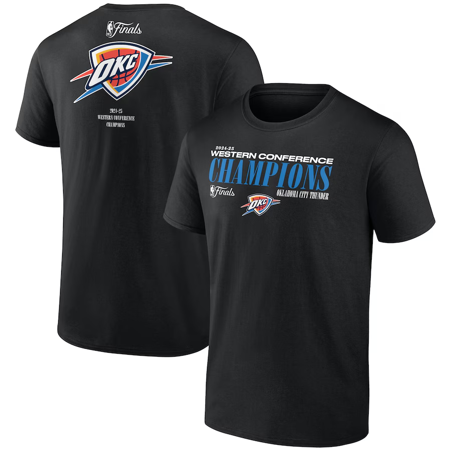 Men Oklahoma City Thunder short T Shirt 2025